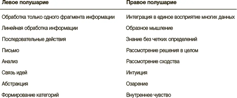 Левое полушарие работает в основном на писателей математиков ученых правое - фото 25