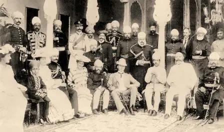 Лорд Кёрзон вицекороль Индии в 18991905 гг среди индийской знати - фото 276