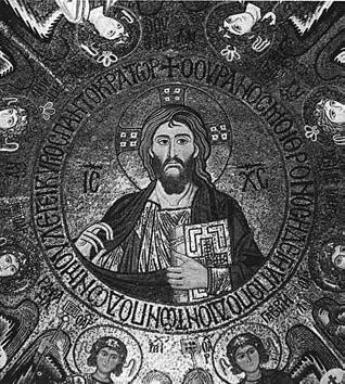 Христос Пантократор 11461151 Мозаика купола церкви Марторана Палермо - фото 48