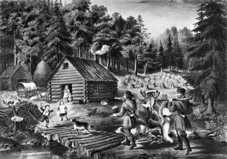 Дом европейских поселенцев в Северной Америке Рисунок XIX в Успешное - фото 80