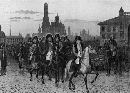 А Д Кившенко Наполеон оставляет Москву XIX в В конце декабря 1812 г - фото 91
