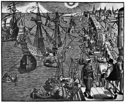 Испанский флот покидает порт Рисунок XVI в К концу XVI в эти государства - фото 118