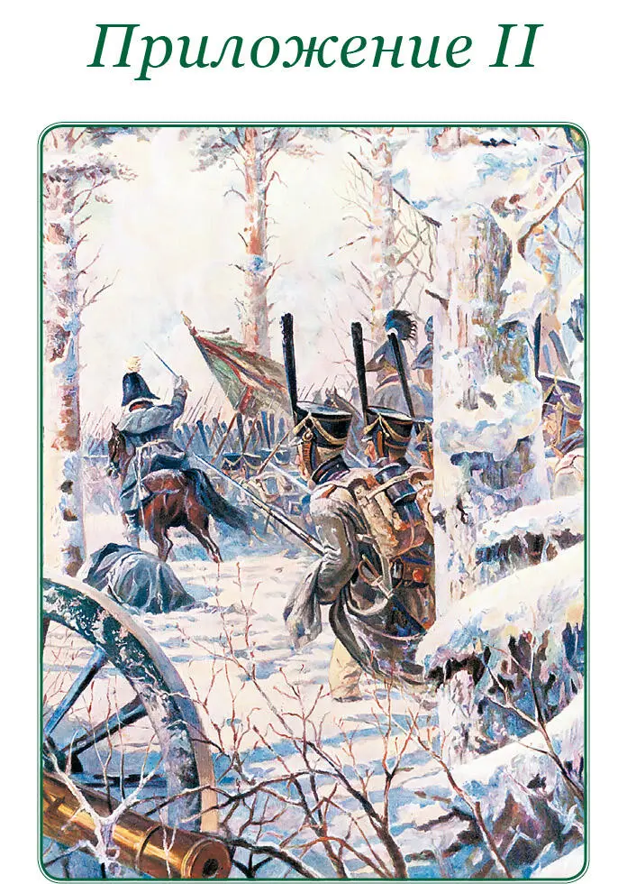 ПРИЛОЖЕНИЕ II Некоторые документы касающиеся военных действий 1812 г - фото 160