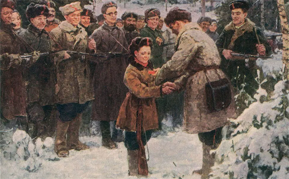 За боевые заслуги Художник П П Смуркович Леонид Голиков 19261943 Юный - фото 91