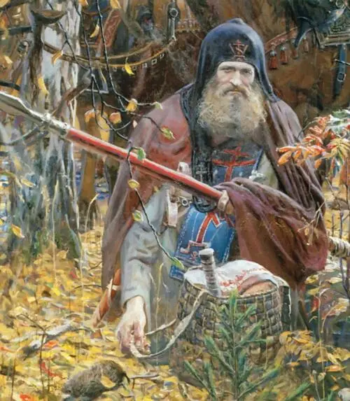 Молитва Александра Пересвята перед битвой Художник Павел Рыженко Царь Иван IV - фото 13