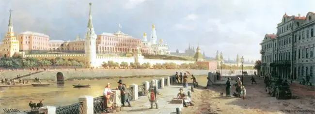 Вид Московского Кремля Художник Петр Верещагин 1879 На другой день рано утром - фото 47