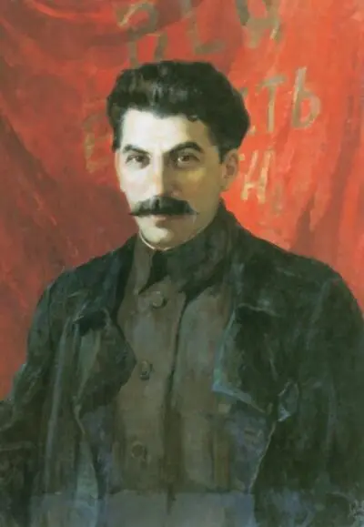 Портрет ИВ Сталина в 1917 году Художник Адольф Левитан 1952 В 19121917 - фото 49