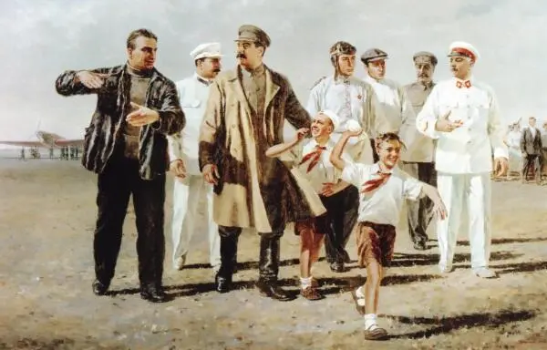 Встреча героического экипажа Художник Петр Мальцев 1936 Из приведенного - фото 55