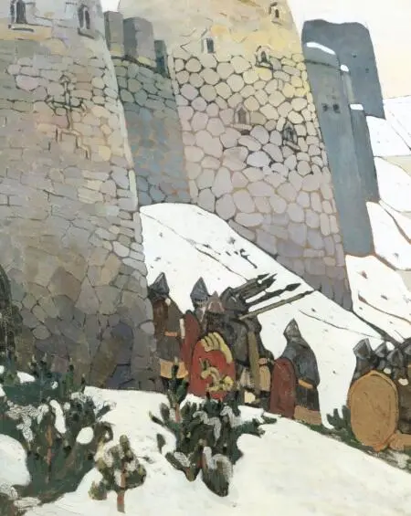 Дозор Художник Николай Рерих 1905 В 1281 году по настоянию Золотой Орды - фото 69