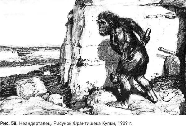 Волосатый и страшный с большим подобным маске лицом массивными надбровьями - фото 133