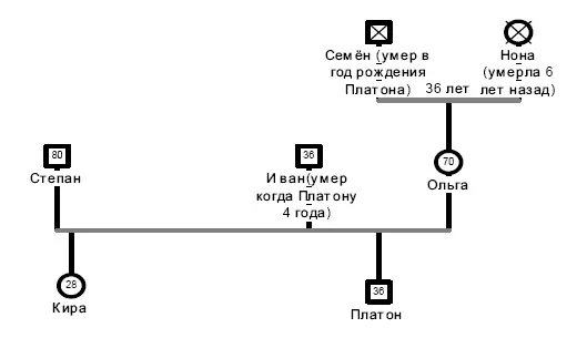 Рис 8Схема расширенной семьи Платона Бабушка Нона умерла в 86 лет от - фото 26
