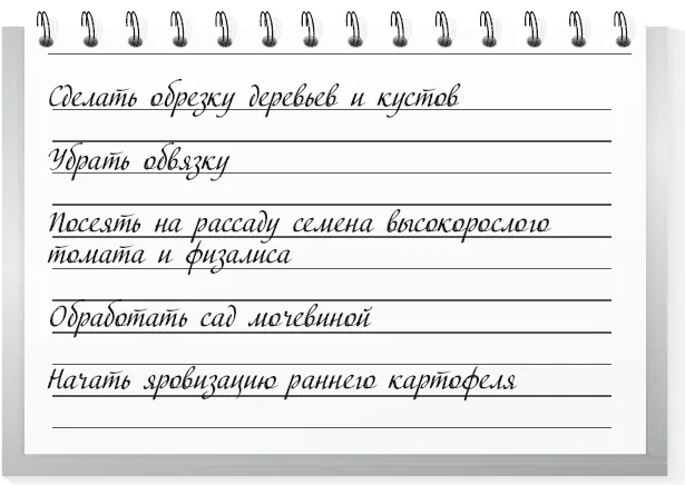 Первая половина месяца 1 Сделайте санитарную обрезку деревьев и кустов кроме - фото 47