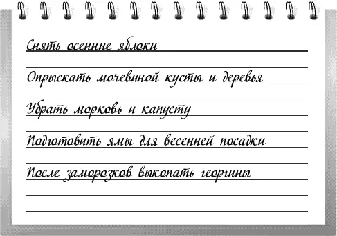 1 Снимите урожай оставшихся яблок 2 Опрыскайте по оставшейся листве кусты и - фото 10
