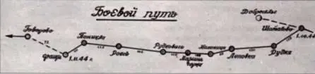 Схема боевого пути 209го ОКРАП с 1 июня по 1 ноября 1944 г Итоги боевой - фото 85