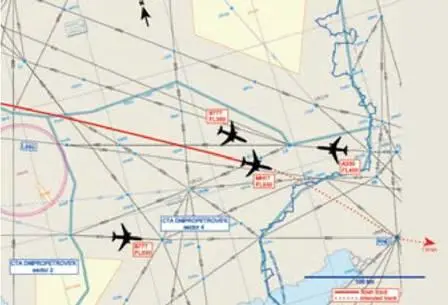 Воздушная обстановка в зоне ответственности Днепропетровского центра УВД на - фото 63