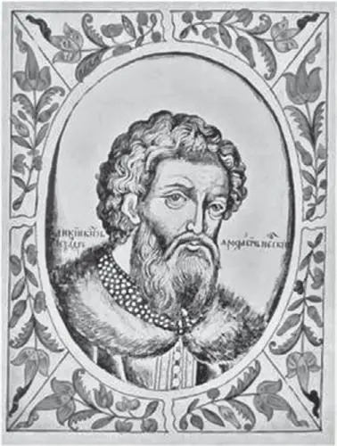 Александр Ярославич Невский Миниатюра из рукописи 1672 г Царский титулярник - фото 114