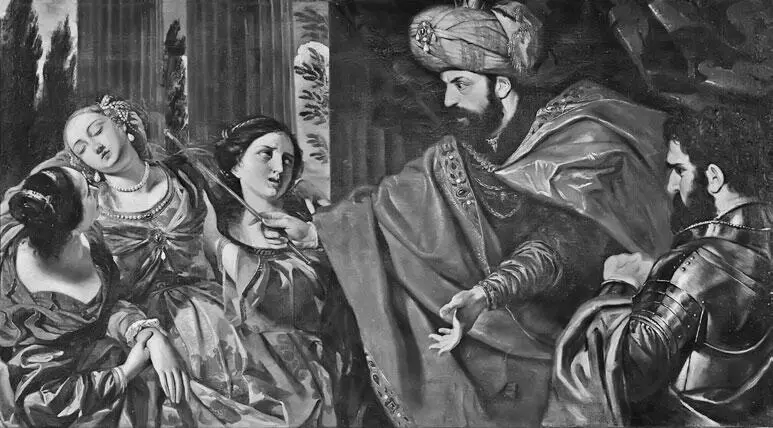 Рис 137 Есфирь перед Артаксерксом Giovanni Bonati 16351681 Взято из - фото 37