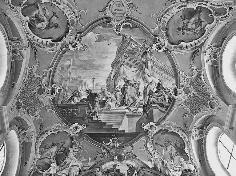 Рис 140 Коронование Есфири Baindt Pfarrkirche Chordecke Kronung Esthers - фото 40