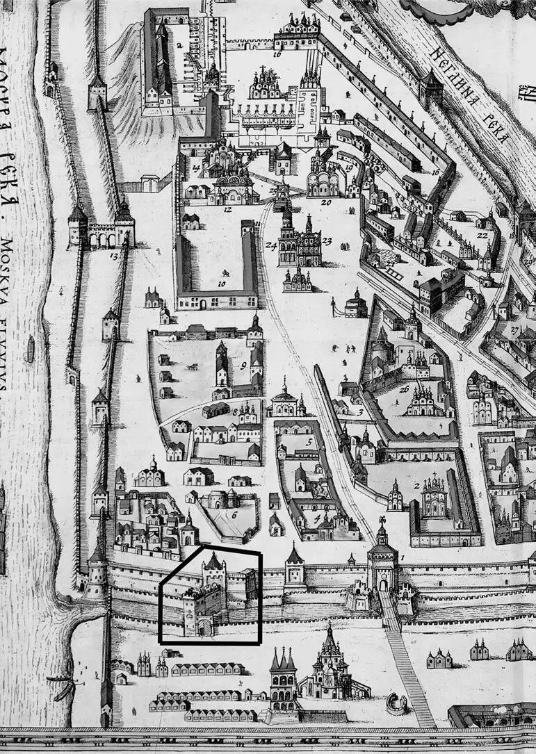 Рис 1100 Фрагмент Кремленаграда 1600х годов Внизу слева видна еще не - фото 100