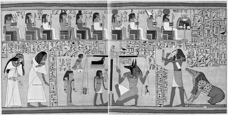 Рис 1107 Фрагмент папируса Ани Взвешивание сердца усопшего Взято из - фото 107