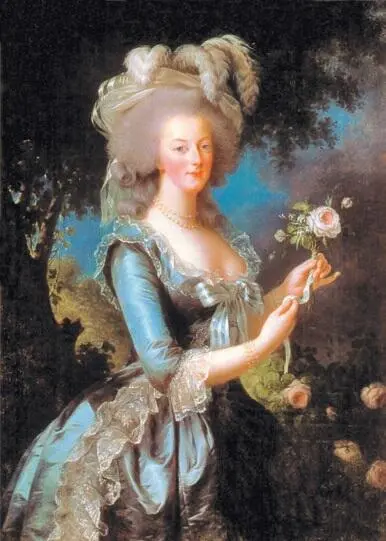 Мария Антуанетта с розой Элизабет ВижеЛебрён 1783 год Король Людовик - фото 9