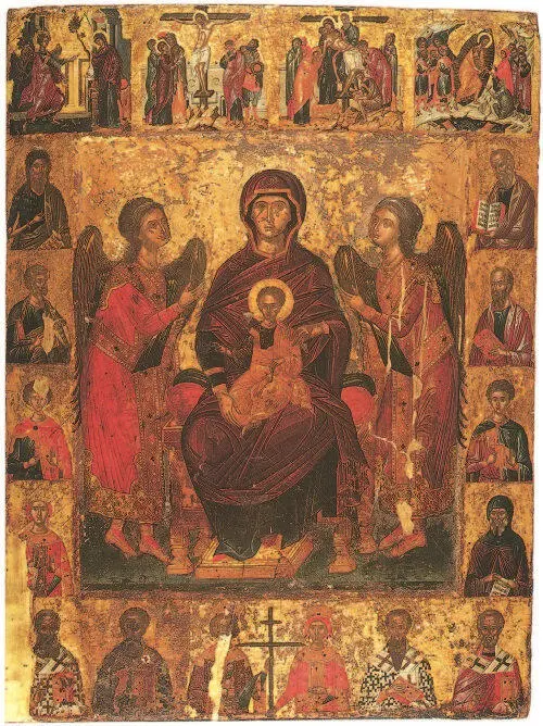 Богоматерь на троне Крит Последняя четверть XVI в Музей Бенаки Богоматерь - фото 94