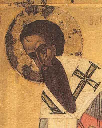 Св Василий Великий Деталь иконы Новгород Около 1400 г Собрание Келликена - фото 135