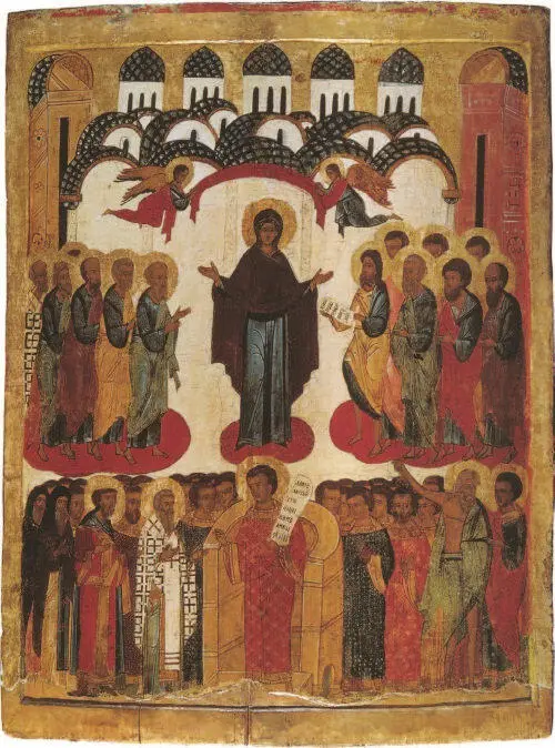 Покров Богородицы Новгород Конец XVI в Палаццо Лиони Монтанари Виченца - фото 157