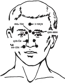 Рис 62 Точки используемые при насморке рините Рис 63 Точки - фото 67