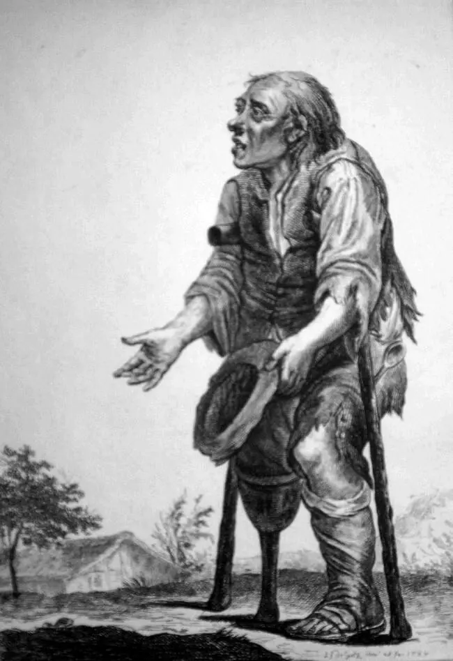 Нищий Французская гравюра конца XVIII в Данная тенденция поддерживалась и - фото 49