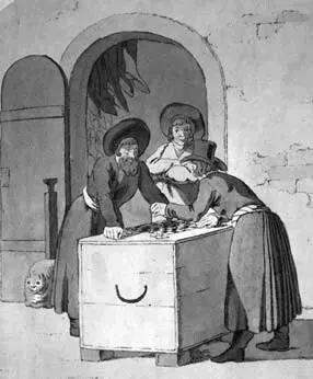 ХГ Гейслер Игра в шашки 1805 ХГ Гейслер Скаканье на доске 1805 - фото 76