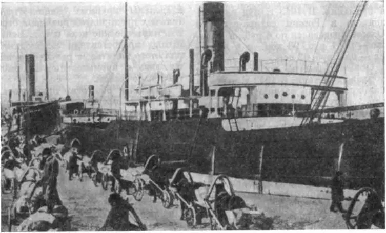 Доставка зерна подводами для загрузки морского судна Бердянск В 1914 г на - фото 75
