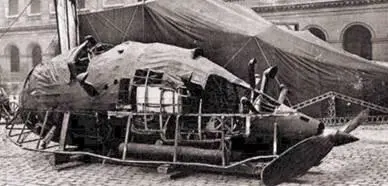 Цеппелин L49 сбитый 20 октября 1917 г и его моторная гондола Этот дирижабль - фото 116