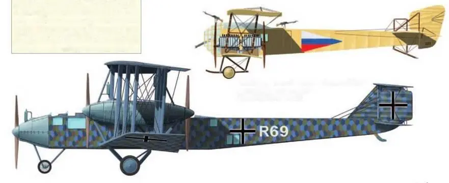 Бомбардировщик ЦеппелинШтаакен RXIV в сравнении с самолетом Илья Муромец - фото 127