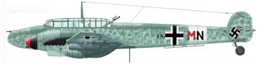 Мессершмитт Bf110 построено 6050 самолетов Мессершмитт Me 410 построено - фото 39