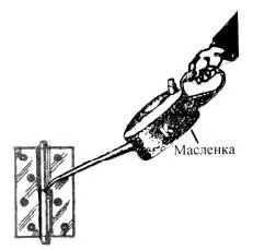 Рис 177Смазывание стержня дверной петли машинным маслом Рис - фото 180