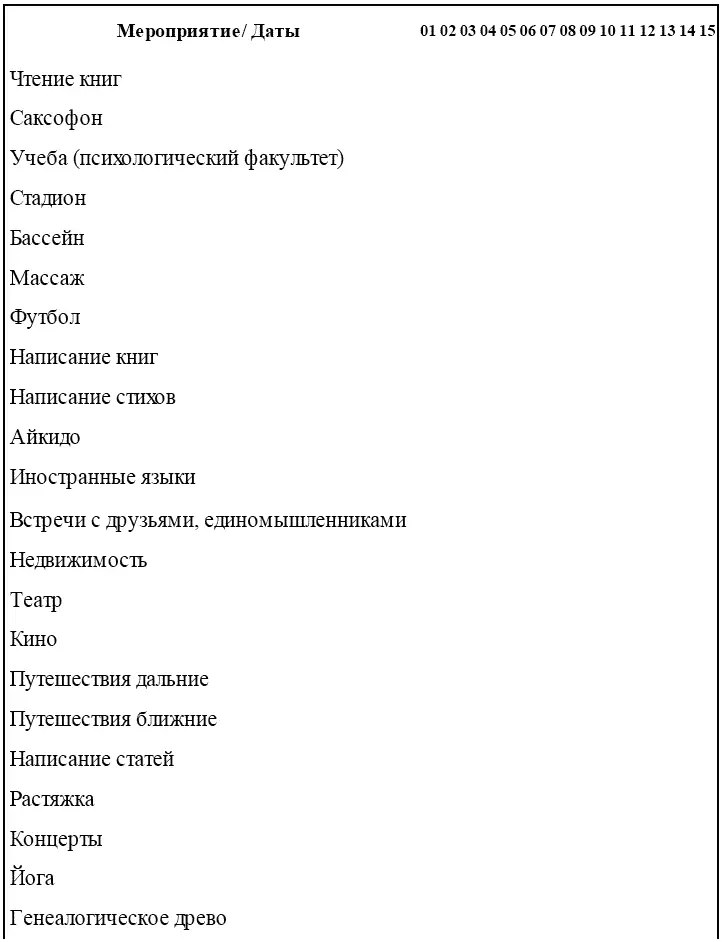 В Мероприятиях указаны те развивающие дела которые на данный момент жизни в - фото 53
