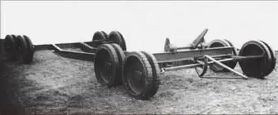 Общий вид тележки для транспортировки танка БТ7 1937 г - фото 76
