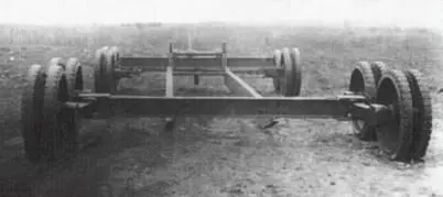 Общий вид тележки для транспортировки танка БТ7 1937 г Буксировочное и - фото 78
