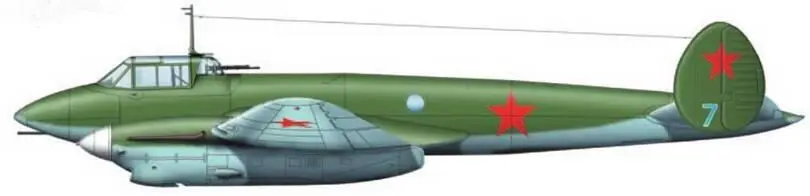 Пе3бис 13го СБАП Осень 1942 г Самолеты Пе3 и Пе3бис в годы войны были - фото 95