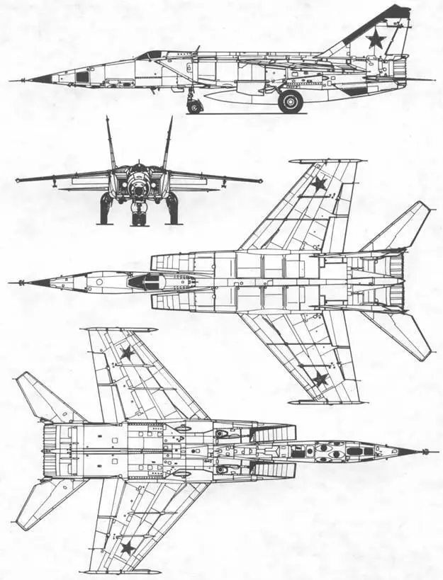 Схема самолета МИГ25 РБВ Ударные разведчики применялись Ираком в войне против - фото 7