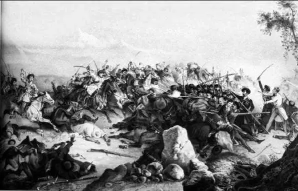 Бой с чеченцами под Акбулатюртом 1849 г Ермолов попытался начать - фото 31