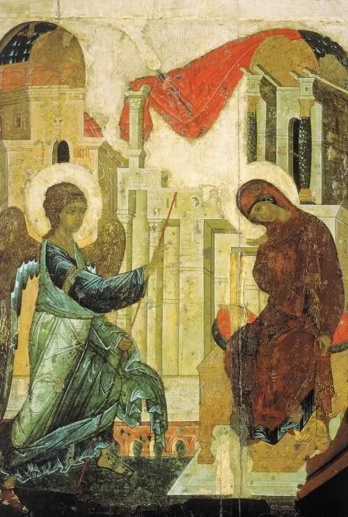 Андрей Рублев Благовещение 1405 Перед совершением молитвы за себя или - фото 10