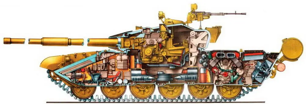 Продольные и поперечные разрезы танков Т64А и Т72 Кар - фото 14
