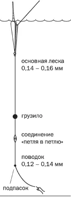 Рис 40 Оснастка бортовой поплавочной удочки при ловле озерного леща Если вы - фото 40