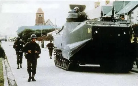 Аргентинский бронетранспортер LVTP7 на Фолклендах 1982 год Основные сведения - фото 4