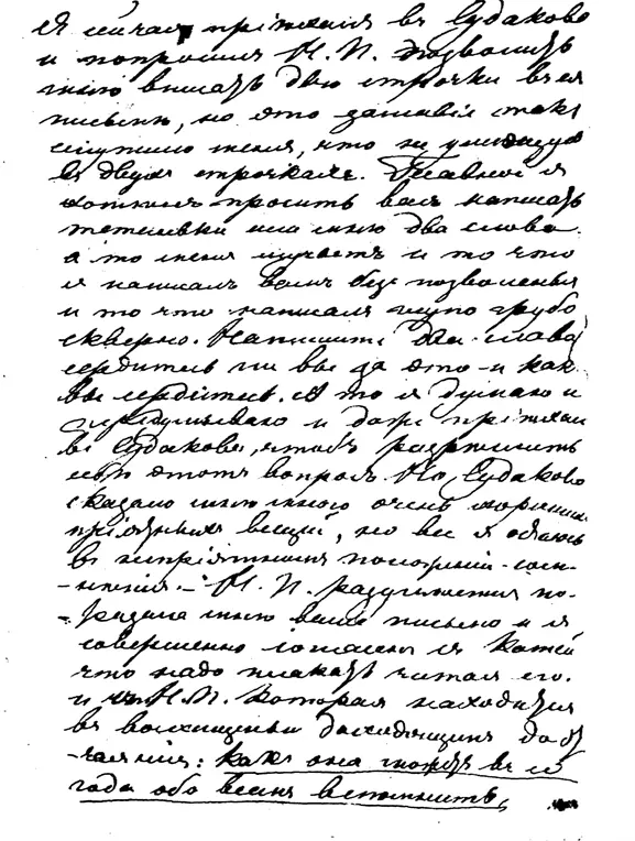 АВТОТИПИЯ С ПИСЬМА ТОЛСТОГО К В В АРСЕНЬЕВОЙ и Ж ВЕРГАНИ ОТ 8 СЕНТЯБРЯ 1856 - фото 8