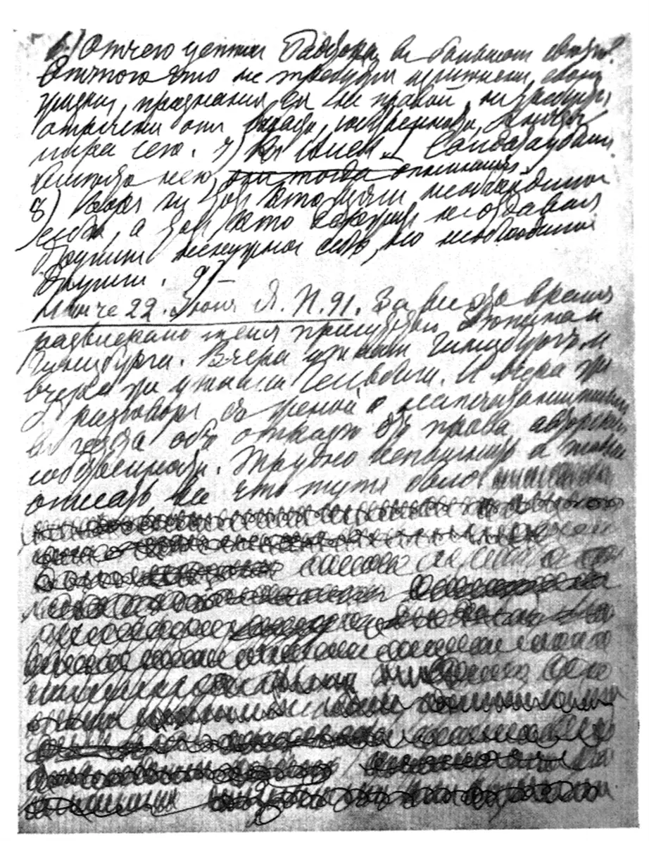 СТРАНИЦА ДНЕВНИКА Л Н ТОЛСТОГО 1891 г 1 Картина конца Июня Стрижи кружат - фото 3