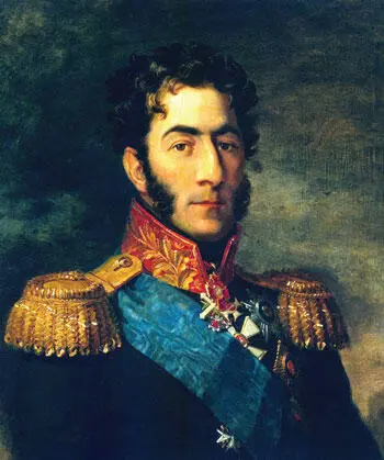 П И Багратион Худ Д Дайтон 1814 г Бумага офорт раскрашенный акварелью - фото 54