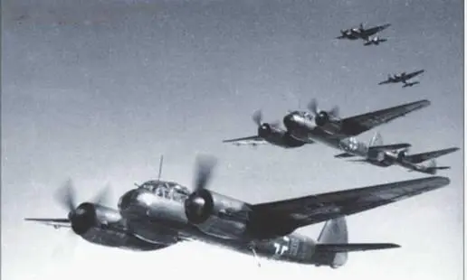 Немецкие бомбардировщики Ju88A из Львиной эскадры KG30 Не111 Загрузка - фото 137